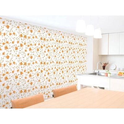 DIMEX ART Луксозна флизелинова тапета оранжево цветя