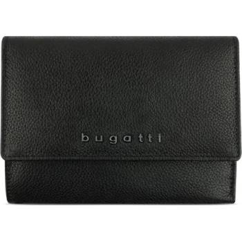 BUGATTI Дамски кожен портфейл Bugatti Bella Ladies Flip Wallet, RFID защита, черен (49 4823 01)