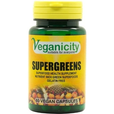 Veganicity SuperGreens Superfoods mix 60 kapslí