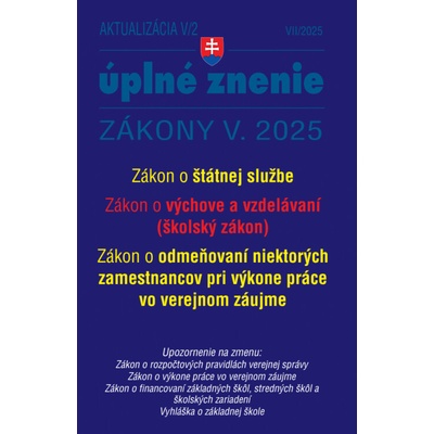 Aktualizácia V/2 - Štátna služba, informačné technológie verejnej správy