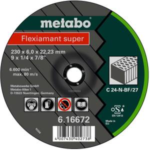 Metabo - Диск за грубо шлифоване на камък 115x22, 23 мм 616729000 (616729000)