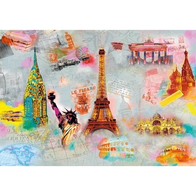 W+G Fototapety 8 dílné - fototapeta 121 Around the World (366 x 254 cm)