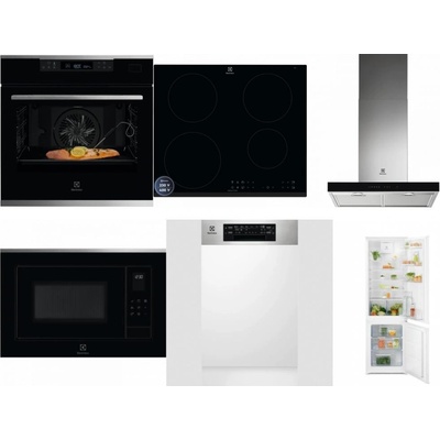 Set Electrolux KOBCS31X + LIR60433B + LFT766X + LMS4253TMX + EEM43300IX + LND5FE18S