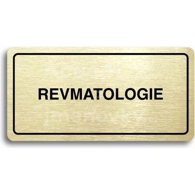 ACCEPT Piktogram REVMATOLOGIE - zlatá tabulka - černý tisk