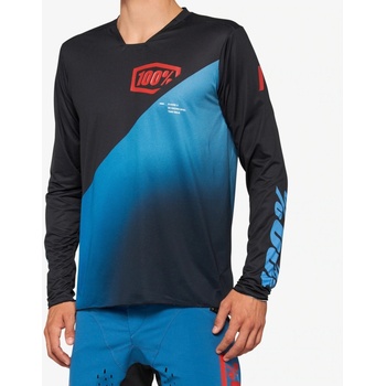 100% R-CORE X pánsky s dlhým rukávom black slate blue