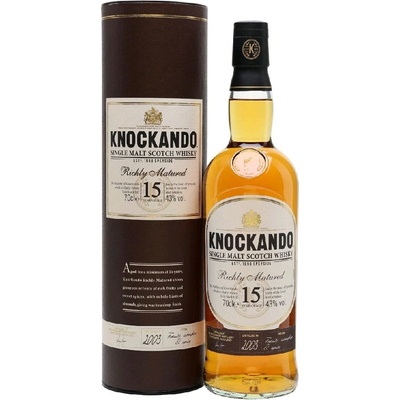 Knockando 15y 43% 0,7 l (tuba)