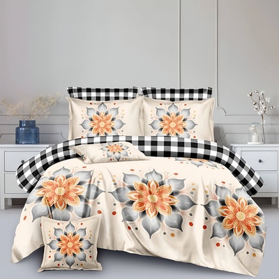 EmonaMall Двулицево спално бельо EmonaMall, 8 части - Модел S18024 (S18024-4444g2)