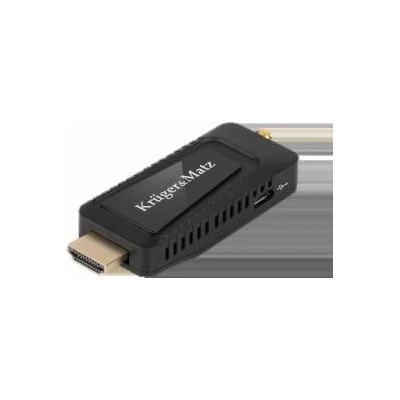 Krüger&Matz DVB-T2 тунер, Kruger & Matz, HEVC H. 265, черен