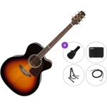 Takamine GJ72CE Premium SET Brown Sunburst Електро-акустична китара Джъмбо