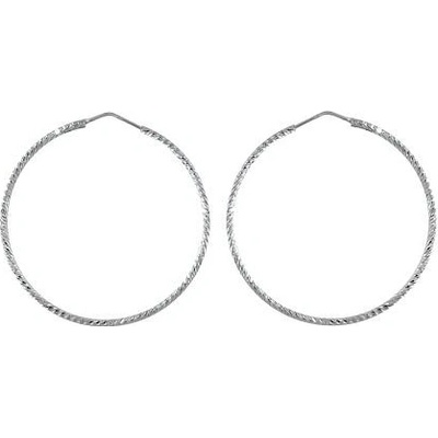Infinitysilver stříbrné náušnice kruhy broušené SE221225