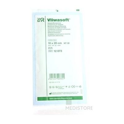 VLIWASOFT KOMPRESY STERILNÉ 10 x 20 cm 6 vrstvové 100 ks