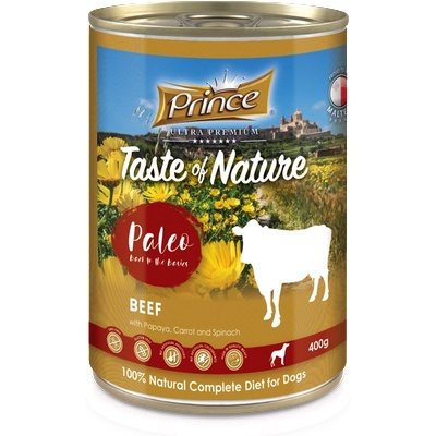 Petnutrition ПОСЛЕДНИ БРОЙКИ: Консерва за кучета с телешко, папая, морков и спанак TON PALEO BEEF PAPYA 400gr