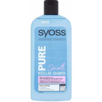 Syoss Pure Smooth šampón pre normálne až hrubé vlasy 500 ml