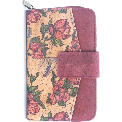 Червено корково с цветя