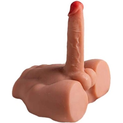 Mistress Реалистичен мъжки торс с пенис вибрации и тласъци "XISE PEEL" 24 x 21 см