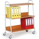 Prepravný vozík na šanóny Biedrax VK3624T - farba čerešňa