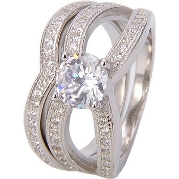 Silenti Jewelry Сребърен пръстен "Трио" - 9 - 59.5мм (19.1мм диам. )