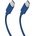 SBS TECABLETISSUETCCB USB-C - USB-C 1.5m 60W плетен кабел - син (8018417447792)