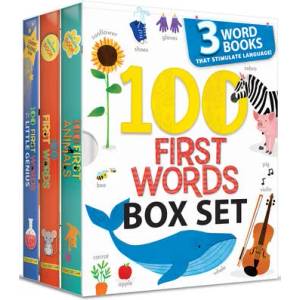 100 First Words Box Set: 3 Word Books That Stimulate Language (Us Edition) | Annie Sechao (ISBN: 9782898023316)