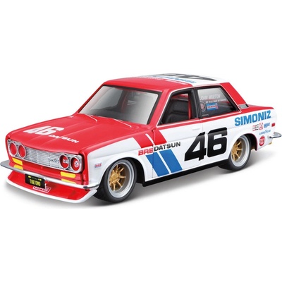 Maisto BRE Datsun 510 Tokyo Mods červená 1:24