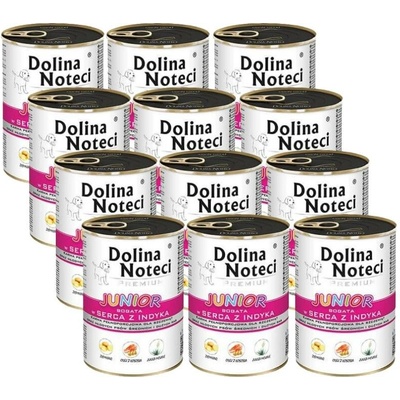 Dolina Noteci Premium Junior s krůtími srdíčky 12 x 400 g
