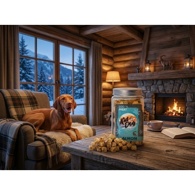 KidDog SUPER PREMIUM 100% MEAT CUBES mäso z lososa sušené mrazom 80 g