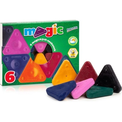 Primo voskovky Magic trojhranné 6 ks