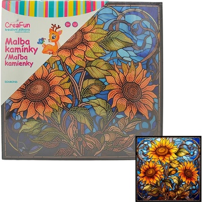 Diamantové malování - Slunečnice 30 x 30 cm