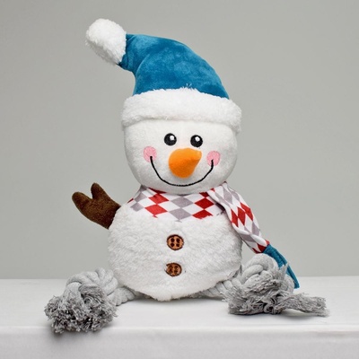 Xmas SNOWMAN snehuliak so zvukom plyš bavlna 41 cm