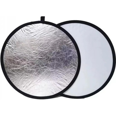 Odrazná doska 2v1, 60 cm, biela/strieborná