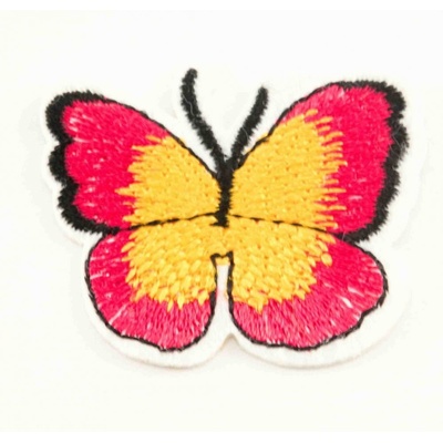 Nažehľovacia záplata - Motýlik - rozmer 4 cm x 3,5 cm