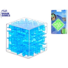 Brain Games Fidget Toys Hlavolam v kostce 7x7cm 2barvy v blistru modrá