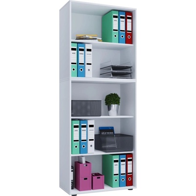 VCM Kancelářská skříň Lona XXL bez dveří, bílá