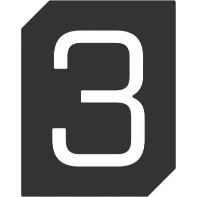In-Design Cedulka 3 na dveře černá VPP