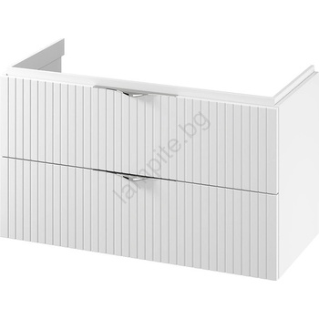 Cersanit S1015-014 - Стенен шкаф под мивка за баня TIRSO 100x45 см бял (CS0220)