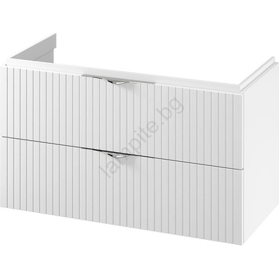 Cersanit S1015-014 - Стенен шкаф под мивка за баня TIRSO 100x45 см бял (CS0220)