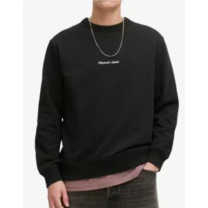 JACK & JONES Jornorrebro Emb Sweat Crew Noos Black