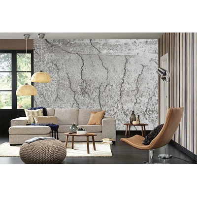 DIMEX ART Самозалепваща се флизелинова фототапета напукан стоманобетон 375 x 250 см