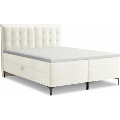 Makamii Mikana boxspring bílá / béžová