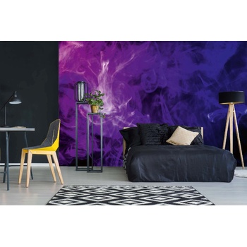 DIMEX ART s. r. o Самозалепваща се флизелинова фототапета тъмно лилав дим 375 x 250 см