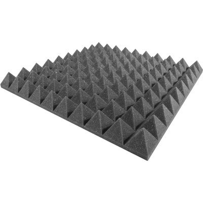 ProfiGaráž Akustický panel - pyramída 50x50x5cm sivá