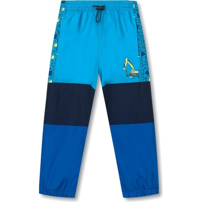 Kugo Chlapecké šusťákové kalhoty zateplené K6970 tyrkysová Tyrkysová