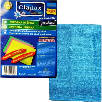 Clanax Standart švédska utierka mikrovlákno 40 x 35 cm 240 g 1 ks