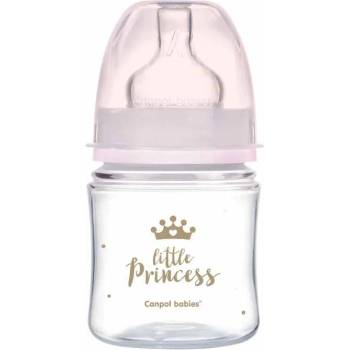 Canpol babies Антиколик шише Canpol Easy Start - Royal Baby, 120 ml, розово (35/233_pin)