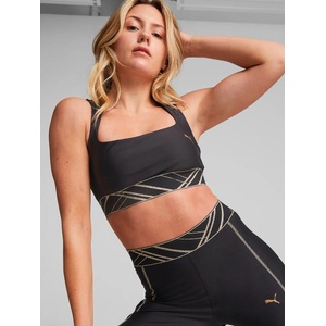 PUMA Спортен сутиен Mid Impact Deco Glam