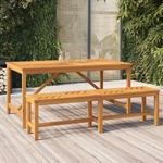 vidaXL Градинска пейка, 150 cм, масив акациево дърво (362238)