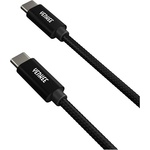 YENKEE YCU C103 BK Кабел за пренос на данни и зареждане от USB-C към USB-C 3 м черен (YCU C103 BK)
