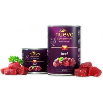 nuevo Cat Adult Beef - консерва за котки с вкусно говеждо месо, БЕЗ ЗЪРНО, 400 гр Германия