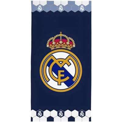 Real Madrid FC osuška Real Madrid hexa dizajn tmavomodrá 70 x 140 cm