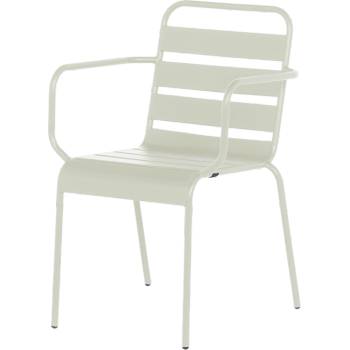 Carmen Метален градински стол inisa - светлосив (3535136)